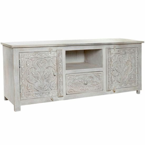 DKD Home Decor TV pohištvo DKD Home Decor Bela 151 x 40 x 60 cm Les Mango les