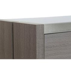 DKD Home Decor TV pohištvo DKD Home Decor Grey Aluminium Crystal Oak Kaljeno steklo 200 x 45 x 42 cm