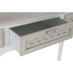 DKD Home Decor Konzola DKD Home Decor Les MDF Bela Arabska (120 x 40 x 78 cm)