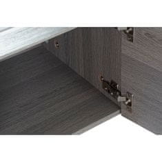 DKD Home Decor TV pohištvo DKD Home Decor Grey Aluminium Crystal Oak Kaljeno steklo 200 x 45 x 42 cm