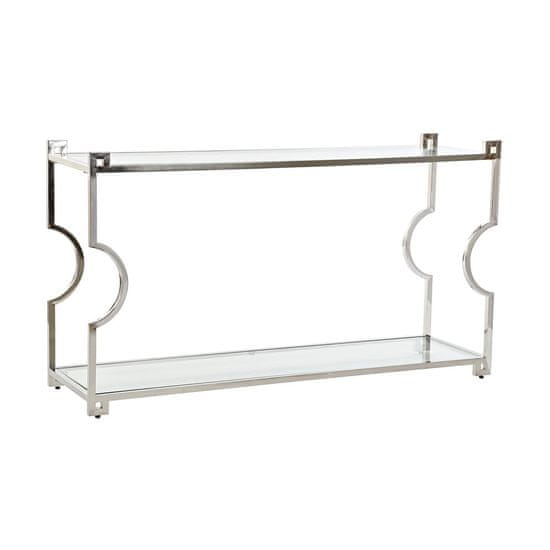 DKD Home Decor Konzola DKD Home Decor 140 x 40 x 78 cm Kristalno srebrna Nerjaveče jeklo