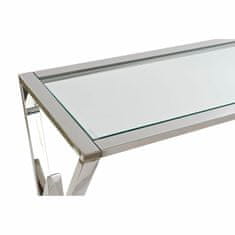DKD Home Decor Stranska mizica DKD Home Decor Crystal Silver Nerjaveče jeklo Moderno (120 x 40 x 78 cm)