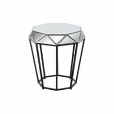 DKD Home Decor Stranska mizica DKD Home Decor Black Metal Mirror 50 x 50 x 55 cm