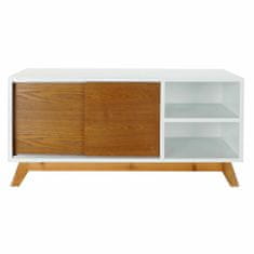 DKD Home Decor TV pohištvo DKD Home Decor Bela 100 x 40 x 50 cm Rjava MDF Les
