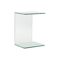 DKD Home Decor Stranska mizica DKD Home Decor Transparentno kaljeno steklo Modern (45 x 40 x 60 cm)