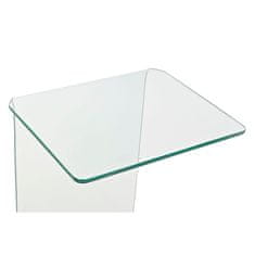 DKD Home Decor Stranska mizica DKD Home Decor Transparentno kaljeno steklo Modern (45 x 40 x 60 cm)