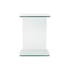 DKD Home Decor Stranska mizica DKD Home Decor Transparentno kaljeno steklo Modern (45 x 40 x 60 cm)