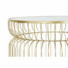 DKD Home Decor Stranska mizica DKD Home Decor Mirror Golden Metal (71 x 71 x 43 cm)