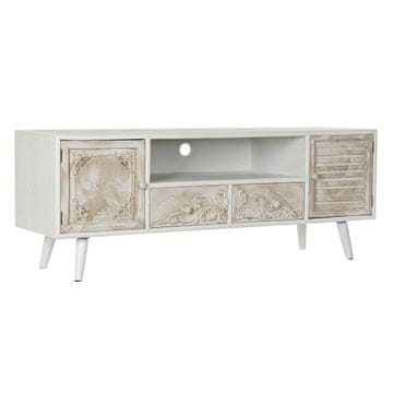 DKD Home Decor TV pohištvo DKD Home Decor 136 x 40,5 x 52 cm Jelka Bež Bela MDF Les