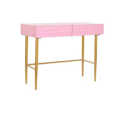 DKD Home Decor Konzola DKD Home Decor Pink Golden Metal Mango wood Modern (90 x 45 x 74 cm)