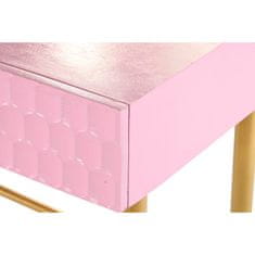 DKD Home Decor Konzola DKD Home Decor Pink Golden Metal Mango wood Modern (90 x 45 x 74 cm)