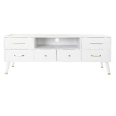 DKD Home Decor TV pohištvo DKD Home Decor Bela kovina MDF (140 x 52 x 40 cm)