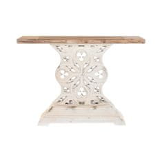 DKD Home Decor Konzola DKD Home Decor Bela rjava jelka MDF les 122 x 40 x 88 cm