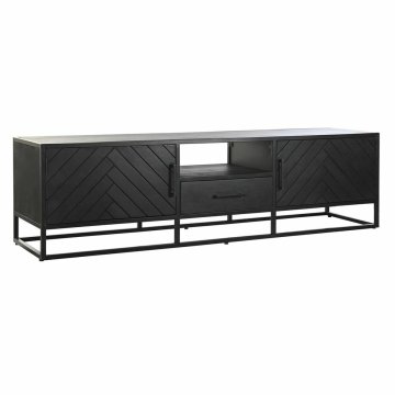 DKD Home Decor TV pohištvo DKD Home Decor 180 x 45 x 50 cm Črna kovina Mango les