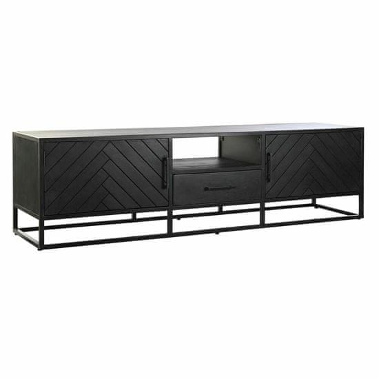 DKD Home Decor TV pohištvo DKD Home Decor 180 x 45 x 50 cm Črna kovina Mango les