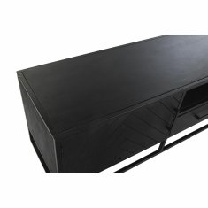 DKD Home Decor TV pohištvo DKD Home Decor 180 x 45 x 50 cm Črna kovina Mango les