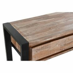 DKD Home Decor Konzola DKD Home Decor Natural Black Metal Acacia (110 x 35 x 80 cm)