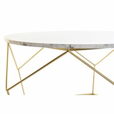 DKD Home Decor Komplet 2 majhnih mizic DKD Home Decor 80 x 80 x 42 cm Zlata kovina MDF les