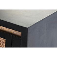 DKD Home Decor Konzola DKD Home Decor Natural Black Rattan Mango wood (125 x 40 x 76 cm)