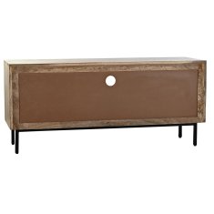 DKD Home Decor TV pohištvo DKD Home Decor Kovina Mango les (125 x 40 x 55 cm)