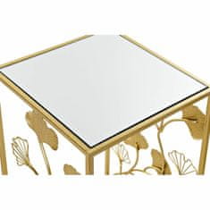 DKD Home Decor Garnitura 3 miz DKD Home Decor Ogledalo Golden Metal 40 x 40 x 70 cm
