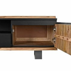 DKD Home Decor TV pohištvo DKD Home Decor Črna 145 x 45 x 50 cm Rjava Mango les