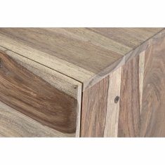DKD Home Decor TV pohištvo DKD Home Decor Waves Brown Svetlo rjava Les 145 x 45 x 46 cm