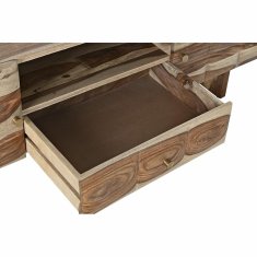 DKD Home Decor TV pohištvo DKD Home Decor Waves Brown Svetlo rjava Les 145 x 45 x 46 cm