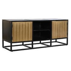 DKD Home Decor TV pohištvo DKD Home Decor Black Metal Wood (120 x 37 x 50 cm)