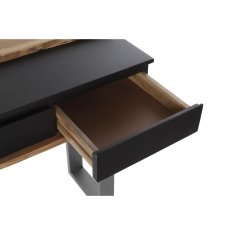 DKD Home Decor Konzola DKD Home Decor 115 x 40 x 80 cm črna les rjava temno siva mangov les