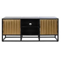 DKD Home Decor TV pohištvo DKD Home Decor Black Metal Wood (120 x 37 x 50 cm)