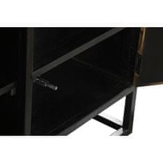 DKD Home Decor TV pohištvo DKD Home Decor Black Metal Wood (120 x 37 x 50 cm)