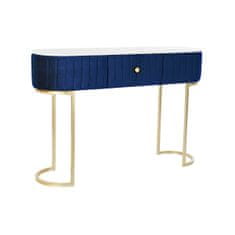 DKD Home Decor Konzola DKD Home Decor Modra Bela Večbarvna Zlata Kovinska Marmor 30 x 40 cm 120 x 35 x 80 cm