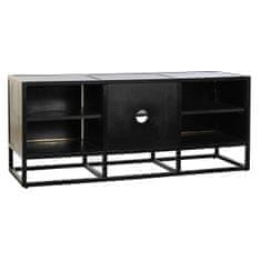 DKD Home Decor TV pohištvo DKD Home Decor Black Metal Wood (120 x 37 x 50 cm)