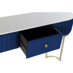 DKD Home Decor Konzola DKD Home Decor Modra Bela Večbarvna Zlata Kovinska Marmor 30 x 40 cm 120 x 35 x 80 cm