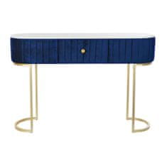 DKD Home Decor Konzola DKD Home Decor Modra Bela Večbarvna Zlata Kovinska Marmor 30 x 40 cm 120 x 35 x 80 cm