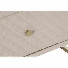 DKD Home Decor Stranska mizica DKD Home Decor Beige Golden Metal Crystal 60 x 35 x 75 cm
