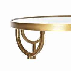 DKD Home Decor Komplet 3 majhnih mizic DKD Home Decor Mirror Golden Metal Arab (40 x 40 x 66,5 cm) (3 kosi)