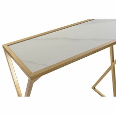 DKD Home Decor Konzola DKD Home Decor Golden Metal White Marble (82 x 30 x 74 cm) (2 enoti)