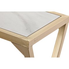 DKD Home Decor Konzola DKD Home Decor Golden Metal White Marble (82 x 30 x 74 cm) (2 enoti)