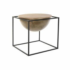 DKD Home Decor Stranska mizica DKD Home Decor Rjava črna Les Kovina 64 x 64 x 62,5 cm