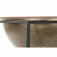 DKD Home Decor Stranska mizica DKD Home Decor Rjava črna Les Kovina 64 x 64 x 62,5 cm