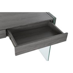 DKD Home Decor Konzola DKD Home Decor Grey Transparent Crystal MDF Wood 120 x 40 x 76 cm