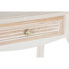 DKD Home Decor Konzola DKD Home Decor 60 x 40 x 72,5 cm Naravni les Bela MDF les