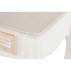 DKD Home Decor Konzola DKD Home Decor 60 x 40 x 72,5 cm Naravni les Bela MDF les