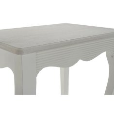 DKD Home Decor Komplet 3 majhnih mizic DKD Home Decor Les MDF Bela tradicionalna (53 x 35 x 47 cm)