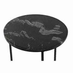 DKD Home Decor Garnitura 2 miz DKD Home Decor Black Metal Marble 41 x 41 x 60 cm