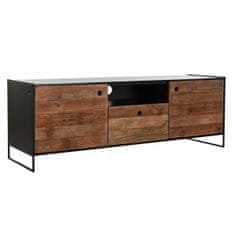 DKD Home Decor TV pohištvo DKD Home Decor 144,5 x 40 x 51 cm Črno oranžna Recikliran les borovničevina