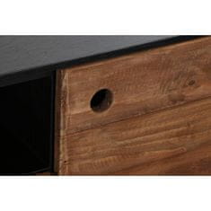 DKD Home Decor TV pohištvo DKD Home Decor 144,5 x 40 x 51 cm Črno oranžna Recikliran les borovničevina