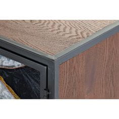DKD Home Decor TV pohištvo DKD Home Decor Rumeno zelena Zlata Temno rjava Kovinski kristal 140 x 35 x 55 cm